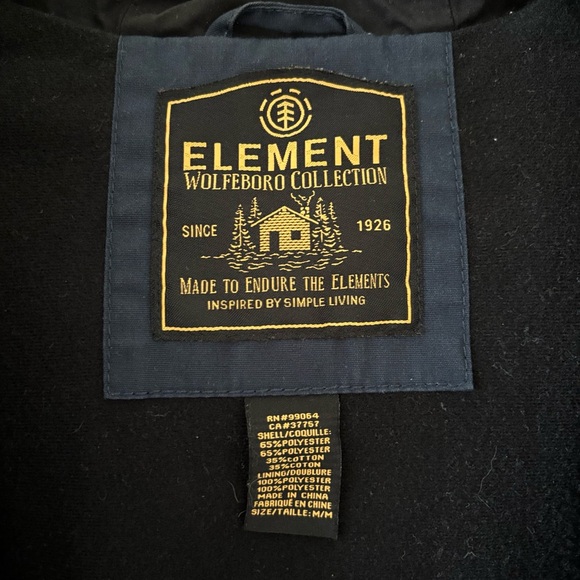 Men's Element Skateboard Jacket Wolf Boro Collection Size Medium - Picture 5 of 7
